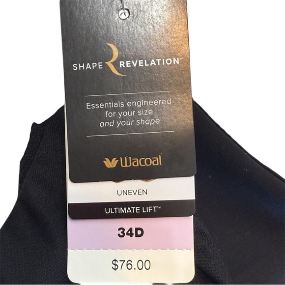 NWT Wacoal Shape Revelation Uneven Breasts Bra Size 34D - Picture 3 of 5